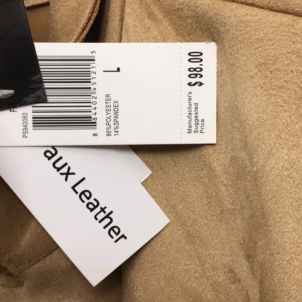 Suede Blazer Schoolboy Utility Oversized Coat Nude - Picture 9 of 10